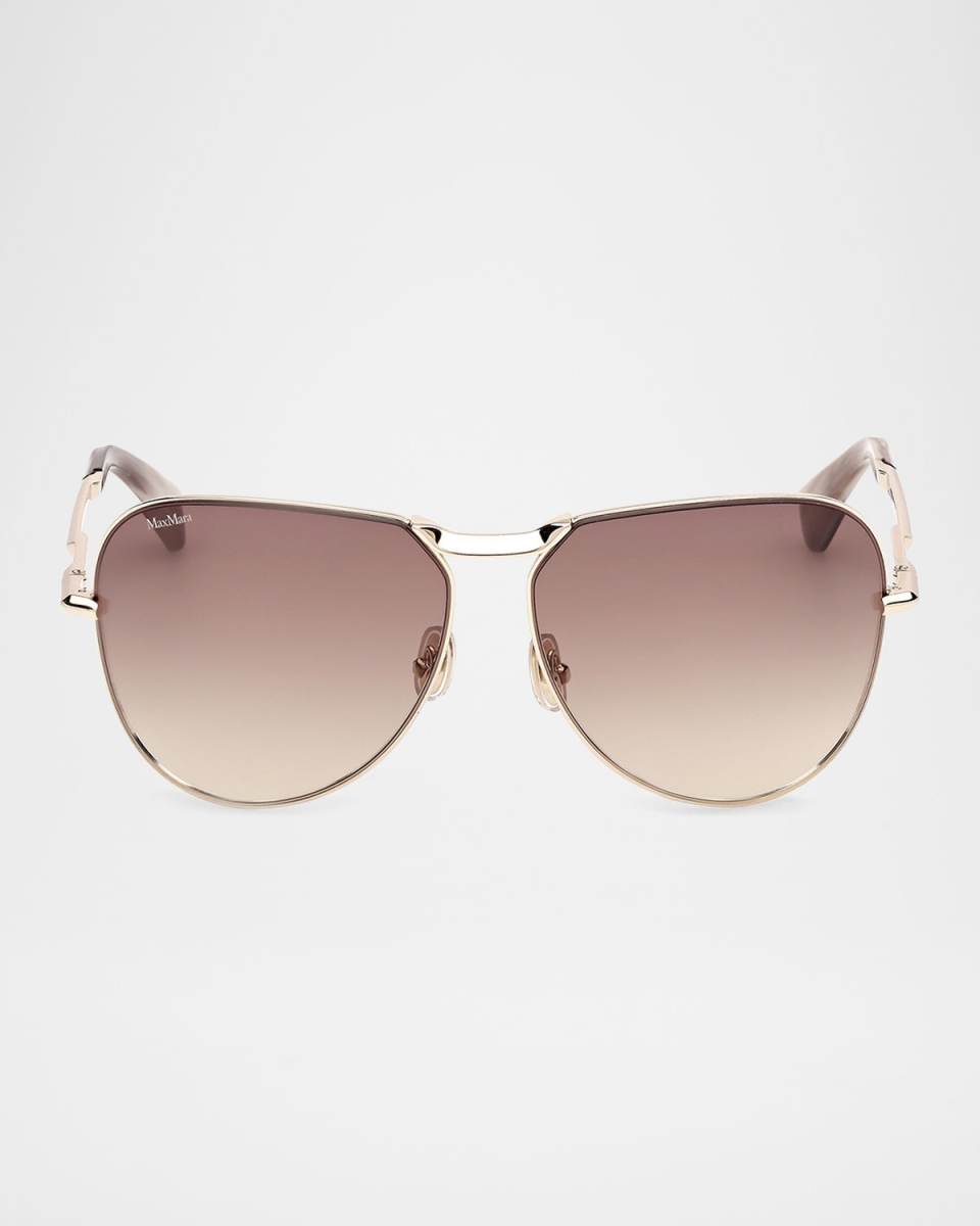 Miller-2 Metal Aviator Sunglasses
